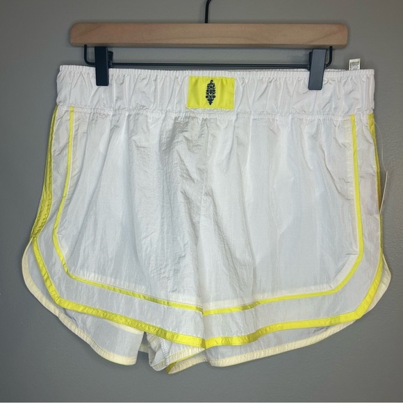 *NWT* FP Movement by Free People Varsity Blues Athletic Shorts, White, Sz Large - Picture 6 of 13